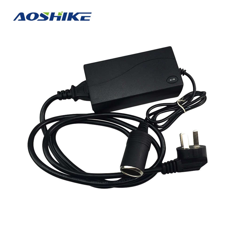 AOSHIKE Automotive Carhold Household Cigarette Lighter Inverter AC 220V DC 12V 60W Power Adapter Converter Auto Car Voltage