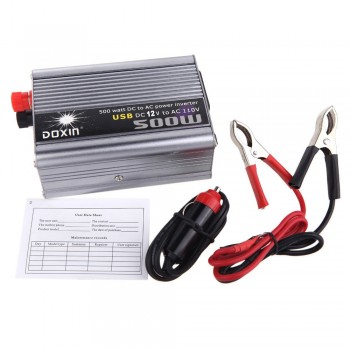 Wholesale DC 12/24V to AC 110/220V 500W Modified Sine Wave USB charger Car Power Inverter converter voltage transformer