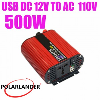 DC 24V to AC 220V/ 12V to AC 220V/   500W DC 24V to AC 110V/ Power Inverter DC 12V to AC 110V/ Red Oval Power Inverter