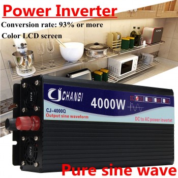 Intelligent Screen Pure Sine Wave Power Inverter 12V To 220V 3000W/4000W/5000W/6000W Converter Power Solar Inverter