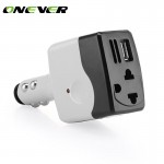 Onever DC 12V to AC 220V Car Power Inverter Converter 6W Car Auto Charger power Adapter With USB for Smartphone Tablet MP3 black