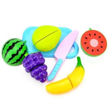 6Pc/set Plastic Kitchen Food Fruit Vegetable Cutting Toys Cook Cosplay Educational Safety Children Kitchen Toys For Children P20