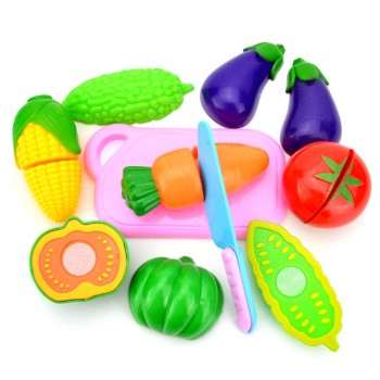 6Pc/set Plastic Kitchen Food Fruit Vegetable Cutting Toys Cook Cosplay Educational Safety Children Kitchen Toys For Children P20