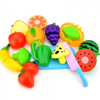 6Pc/set Plastic Kitchen Food Fruit Vegetable Cutting Toys Cook Cosplay Educational Safety Children Kitchen Toys For Children P20