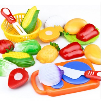 12PCS Children Play House Toy Cut Fruit Plastic Vegetables Kitchen Baby Classic Kids Toys Pretend Playset Educational Toys