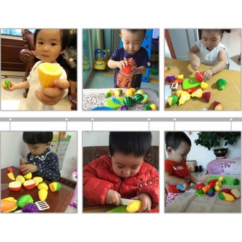 12PCS Children Play House Toy Cut Fruit Plastic Vegetables Kitchen Baby Classic Kids Toys Pretend Playset Educational Toys