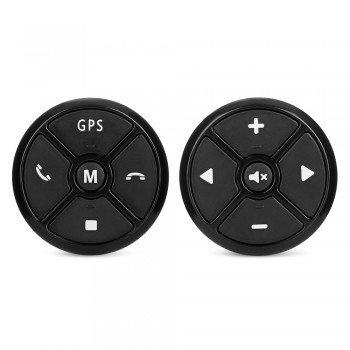 Universal Car Steering Wheel Remote Control Key Music Wireless DVD GPS Navigation Radio Control Buttons Black