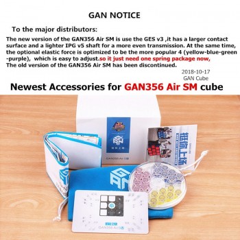 Gan 356 Air SM v2 Master puzzle magnetic magic speed cube 3x3x3 professional gans cubo magico gan356 magnets toys for children