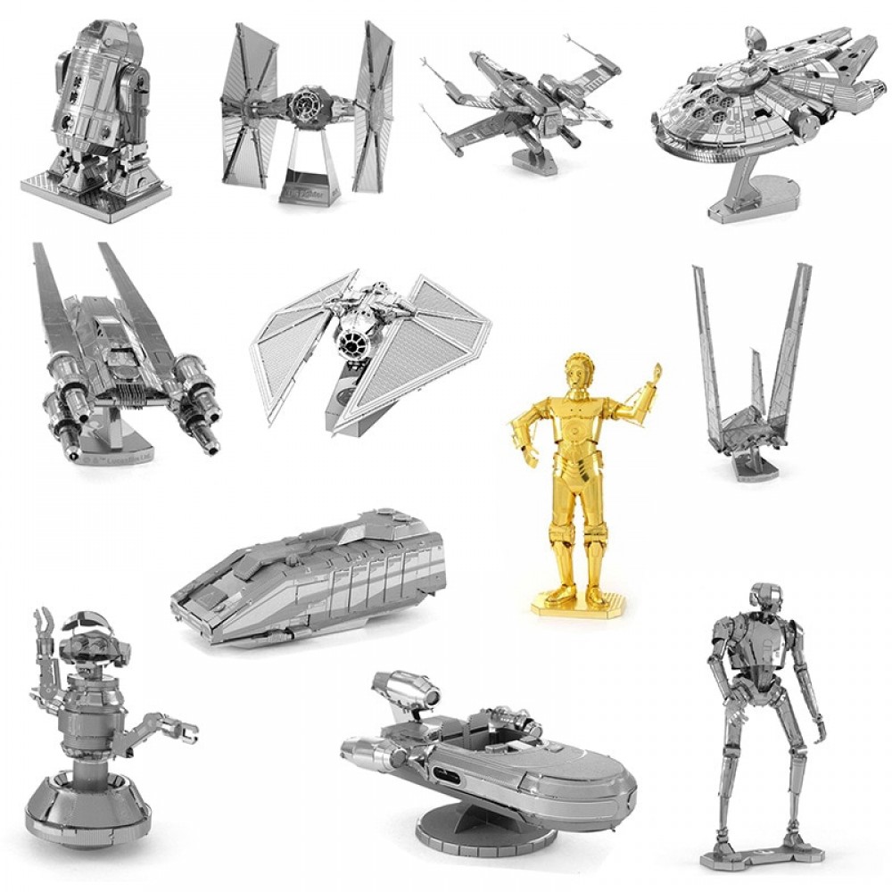 DIY Star Wars 3D Metal Jigsaw Assembly Model C3PO 26 Styles Puzzle Toy 2 sheets Collection of ornaments Childrens gift