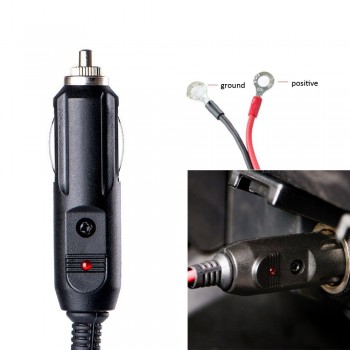 Podofo Cigarette Lighter Adapter 12V 15A Male Plug Car Charger with 0.5M/4.5M Power Cable Wire for Car / Air pump / Electric Cup