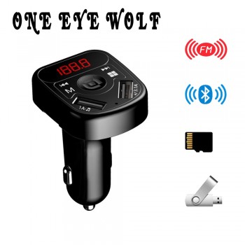 4.1A Car Dual USB Quick Charger Power Adapter  Mult-func Mp3 Music Player FM Redio Transmitter Bluetooth Phone Cigar Lighter