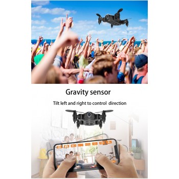 Teeggi T10 Mini Drone with Camera HD Foldable WiFi FPV RC Quadcopter Headless Mode Altitude Hold VS S9 Micro Pocket Selfie Dron