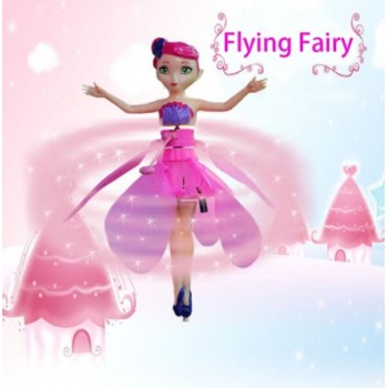 Flying Fairy Magical Princess Cute Dolls Toy Infrared Induction RC Helicopter Flying Quadcopter Drone Dolls Kids Toys Best Gifts