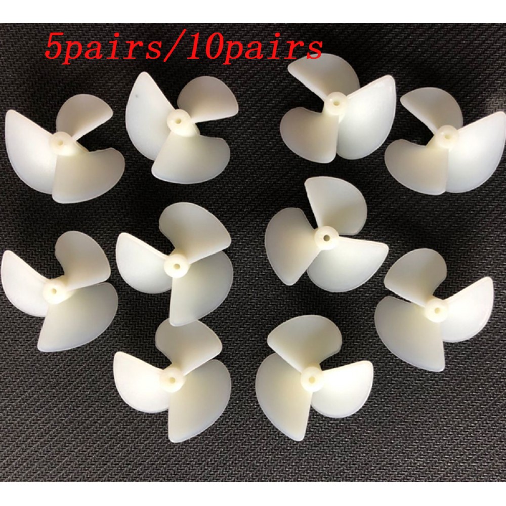 CW CCW 2*36mm Propellers 36/42mm Diameter 3 Blades Three-Leaf Electric Nylon Props/Paddle fr DIY Boats Models 2mm Shafts