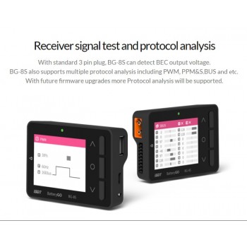 ISDT BattGo BG-8S Smart Battery Checker Balancer Receiver Signal Tester Quick Charge Function