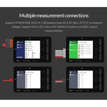 ISDT BattGo BG-8S Smart Battery Checker Balancer Receiver Signal Tester Quick Charge Function