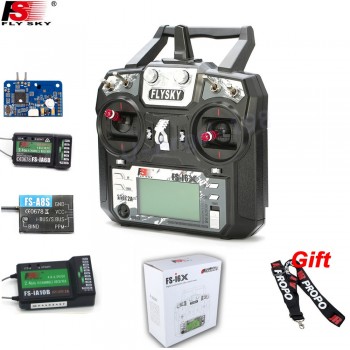 Original Flysky FS-i6X 10CH 2.4GHz AFHDS 2A RC Transmitter With FS-iA6B FS-iA10B FS-X6B FS-A8S Receiver For Rc Airplane Mode 2