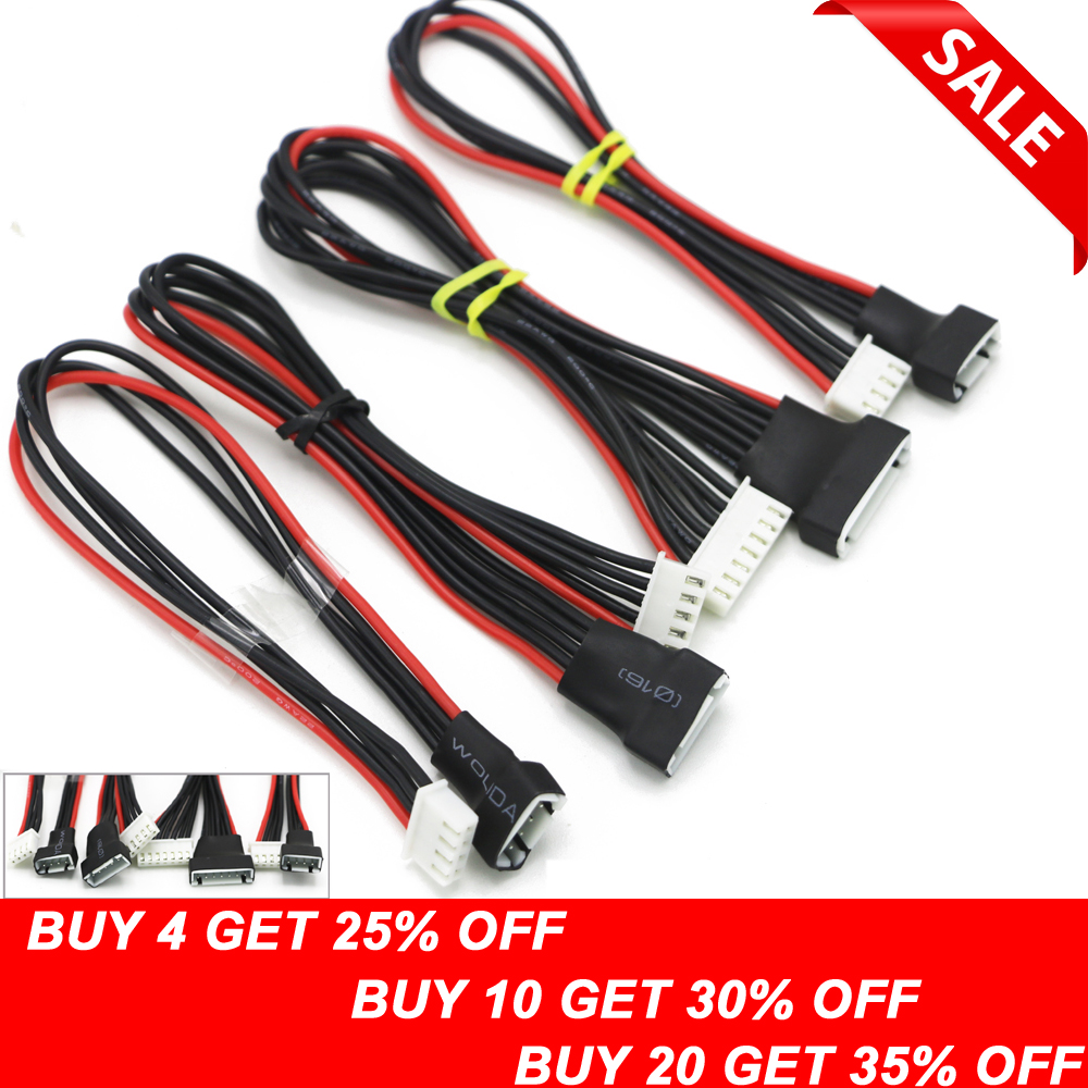 5pcs/lot JST-XH 2S 3S 4S 6S 20cm 22AWG Lipo Balance Wire Extension Charged Cable Lead Cord for RC Battery charger