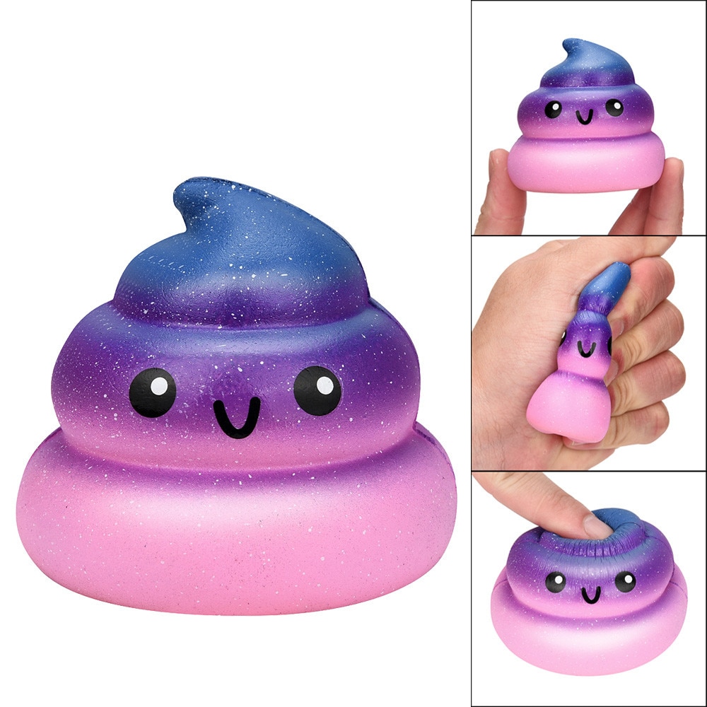 Exquisite Fun Galaxy Poo Scented Squishy Squeeze oyuncak Antistress funny Charm Slow Rising Stress Reliever Toy Novelty ye11.7