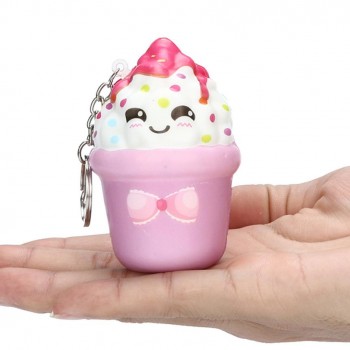 #5001 Squishies Kawaii Ice Cream Slow Rising Cream Scented Keychain Stress Relief Toys DROPSHIPPING New Freeshipping Hot sales