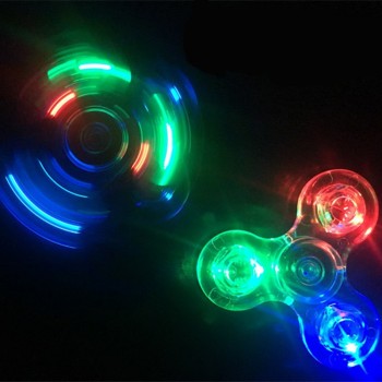 New Light Fidget Spinner Led Stress Hand Spinners Glow In The Dark Figet Spiner  EDC Anti-stress Finger Spinner