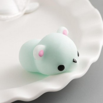 Funny Gift Cute Anti-stress Squishy Toys Lovely Soft Silicone Hand Squeeze Baby Toy Kawaii Squishes Animals Bear Rabbit WY30