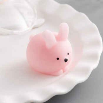 Funny Gift Cute Anti-stress Squishy Toys Lovely Soft Silicone Hand Squeeze Baby Toy Kawaii Squishes Animals Bear Rabbit WY30