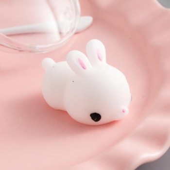 Funny Gift Cute Anti-stress Squishy Toys Lovely Soft Silicone Hand Squeeze Baby Toy Kawaii Squishes Animals Bear Rabbit WY30