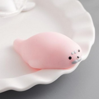 Funny Gift Cute Anti-stress Squishy Toys Lovely Soft Silicone Hand Squeeze Baby Toy Kawaii Squishes Animals Bear Rabbit WY30