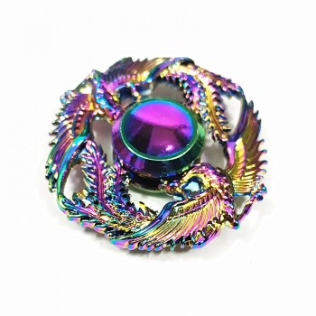 Two phoenix high quality Fidget Spinner Metal Rainbow Dragon Hand Finger Spinners Autism ADHD Focus Anxiety Relief Stress