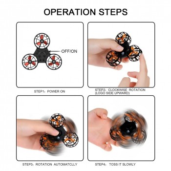 LeadingStar Mini Fidget Spinner Hand Flying Spinning Top Autism Anxiety Stress Release Toy Great Funny Gift Toys For Children