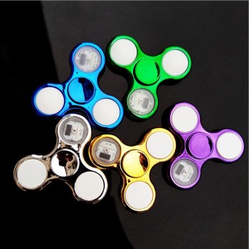 Unisex Light Fidget Spinner Led Stress Hand Spinners Figet Spiner Cube EDC Anti-stress Finger Spinner Autism boy Hand spinner