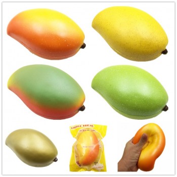 Squishy Pack Fruit Set Squishies Peach Banana Strawberry Pineapple Mango Watermelon Apple Squeeze Stress Relief Toy Ball