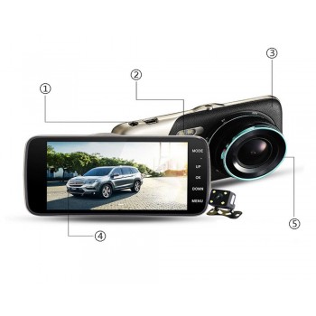 2018 New 4.0 Inch IPS Screen Car DVR Novatek Car Camera T810 Oncam Dash Camera Full HD 1080P Video 170 Degree Dash Cam 4.0 DVR