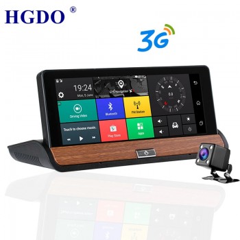 HGDO Dash Camera DVR 7 Android Vehicle GPS Navigation 1080P 3G Wi-Fi FM Transmitter G-Sensor Quad Core 1GB RAM 16GB RO