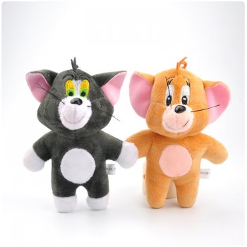 Tom Jerry mouse plush toy cartoon stuffed doll keychain bag charms gift