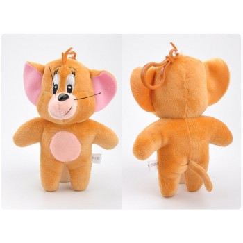 Tom Jerry mouse plush toy cartoon stuffed doll keychain bag charms gift