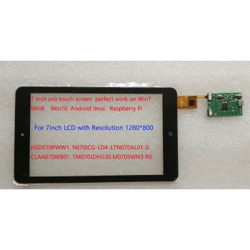 7inch  USB interface capacitive touchscreen  FOR CARPC 1280*800 LCD win10  Android Linux Raspberry Pi DIY