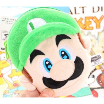 1 pcs creative 2 Styles Super Mario Bros Coin Purse Unisex Wallet Multi-functional Kawaii Bag Anime Plush Toys