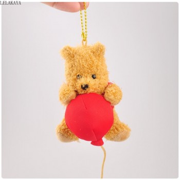 1pcs  Animals Creative Bear Cartoon Creative Plush Keychain Soft Stuffed Backpack Xmas Pendants Lovely Cute Doll Brand New