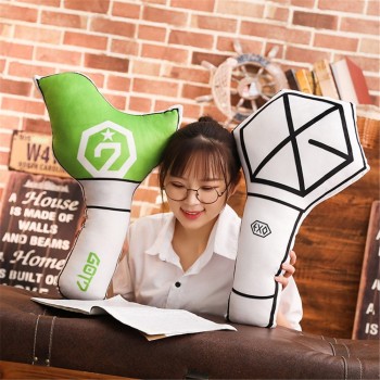 60cm Kawaii Plush Pillow Stuffed Toys BTS EXO WANNA ONE GOT7 Light Stick Shape Pillow Cushion Special Gifts For Fans