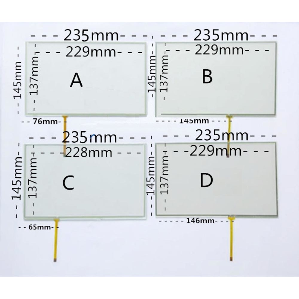 10.2 inch resistive touch screen Kunlun Tongtai TPC1061TI LCD industrial industrial touch screen 235*145MM