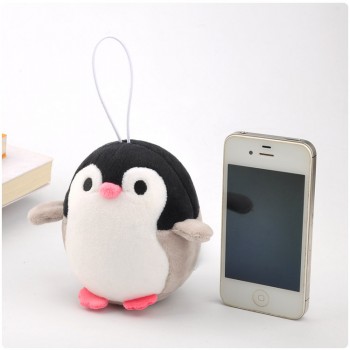 10cm Anime Cartoon Love In Ice Island Black Penguin Plush Mini Bag Xmas Pendants Soft Rope Phone Keychain Lovely Creative Doll