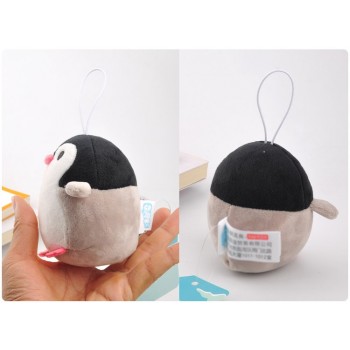 10cm Anime Cartoon Love In Ice Island Black Penguin Plush Mini Bag Xmas Pendants Soft Rope Phone Keychain Lovely Creative Doll