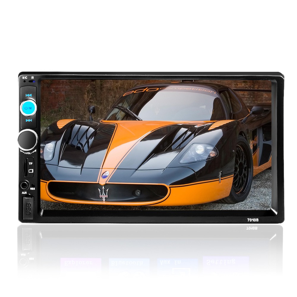 Car 2 Din autoRadio MP5 MP4 Player 7 inch HD Touch Screen Bluetooth Stereo Audio Video USB/TF/FM/AUX steering wheel control