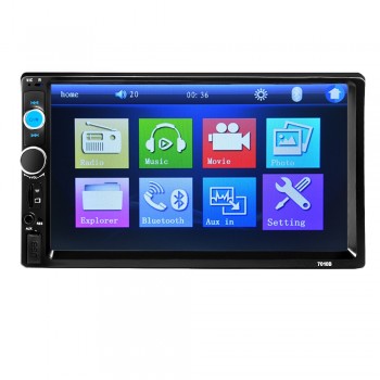 Car 2 Din autoRadio MP5 MP4 Player 7 inch HD Touch Screen Bluetooth Stereo Audio Video USB/TF/FM/AUX steering wheel control