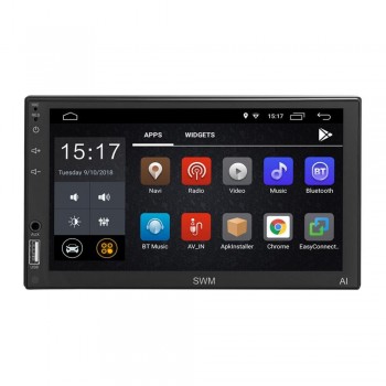 SWM A1 2Din 7 Touch Screen WiFi Car MP5 Player Android 8.1 Auto Bluetooth Stereo Video GPS Navigation FM AM Radio Media Player