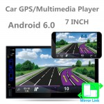 central multimidia 1024*600 7 2 din android 6.0 car dvd player GPS wifi auto audio car stereo radio support rear view camera