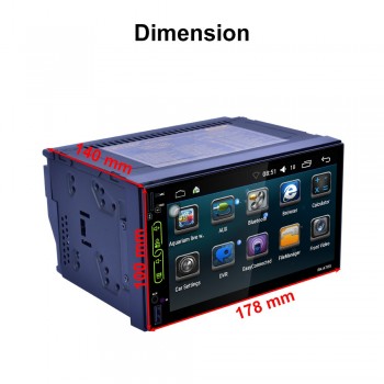 central multimidia 1024*600 7 2 din android 6.0 car dvd player GPS wifi auto audio car stereo radio support rear view camera