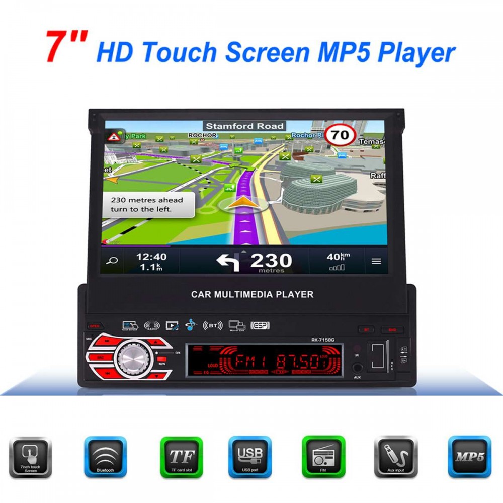 Good Quality 7 LCD Car Head Unit Stereo MP3/MP5 Player AUX FM Radio Audio Bluetooth USB